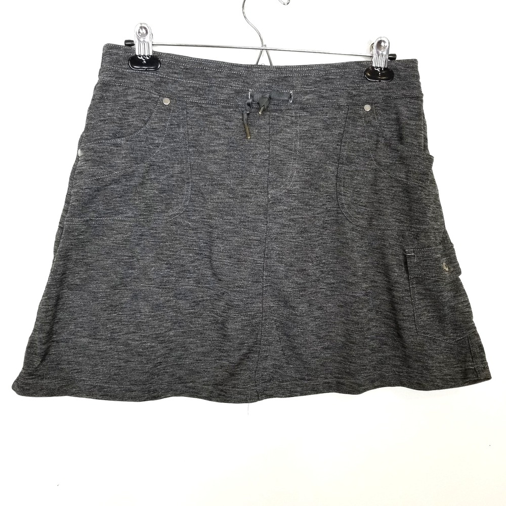 Kuhl Mova Cargo Skort Mini‎ Skirt Sz M Gray Athletic Outdoor Golf Tennis